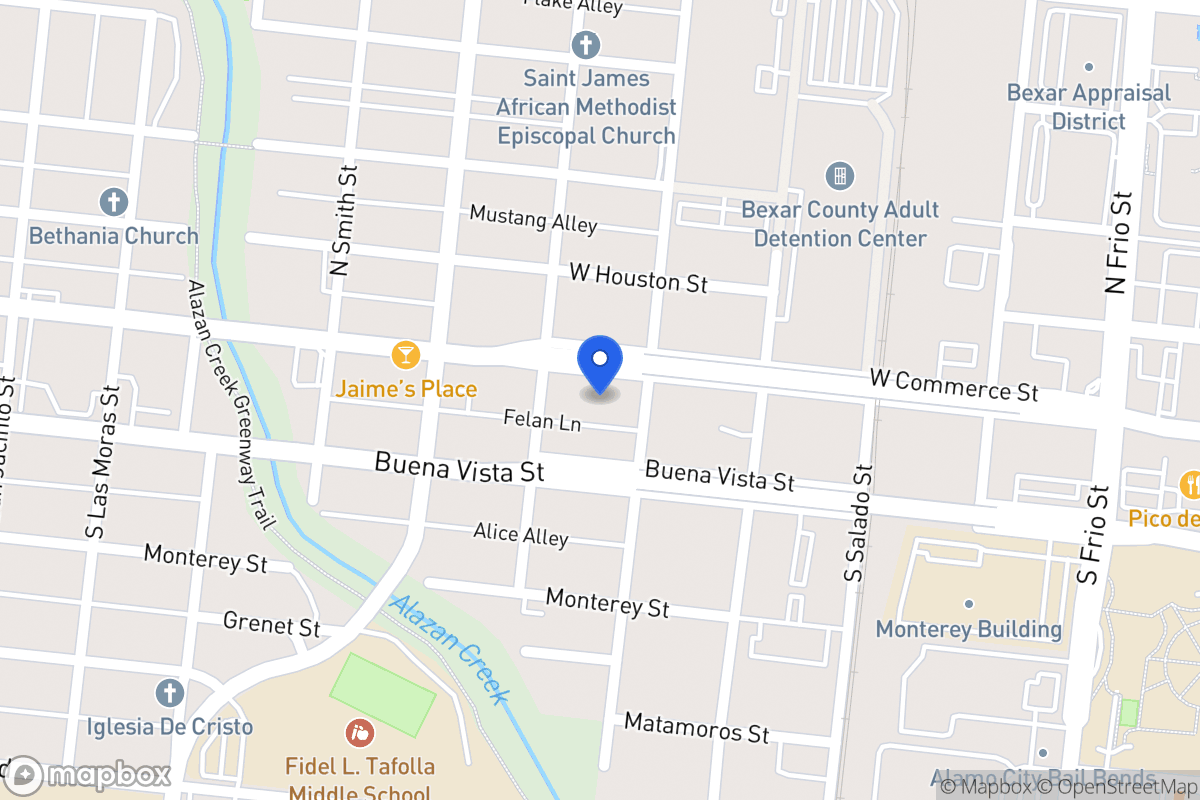 Map of 1310 W Commerce St