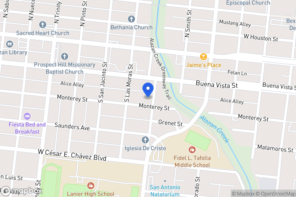 Map of 1401  Monterey St