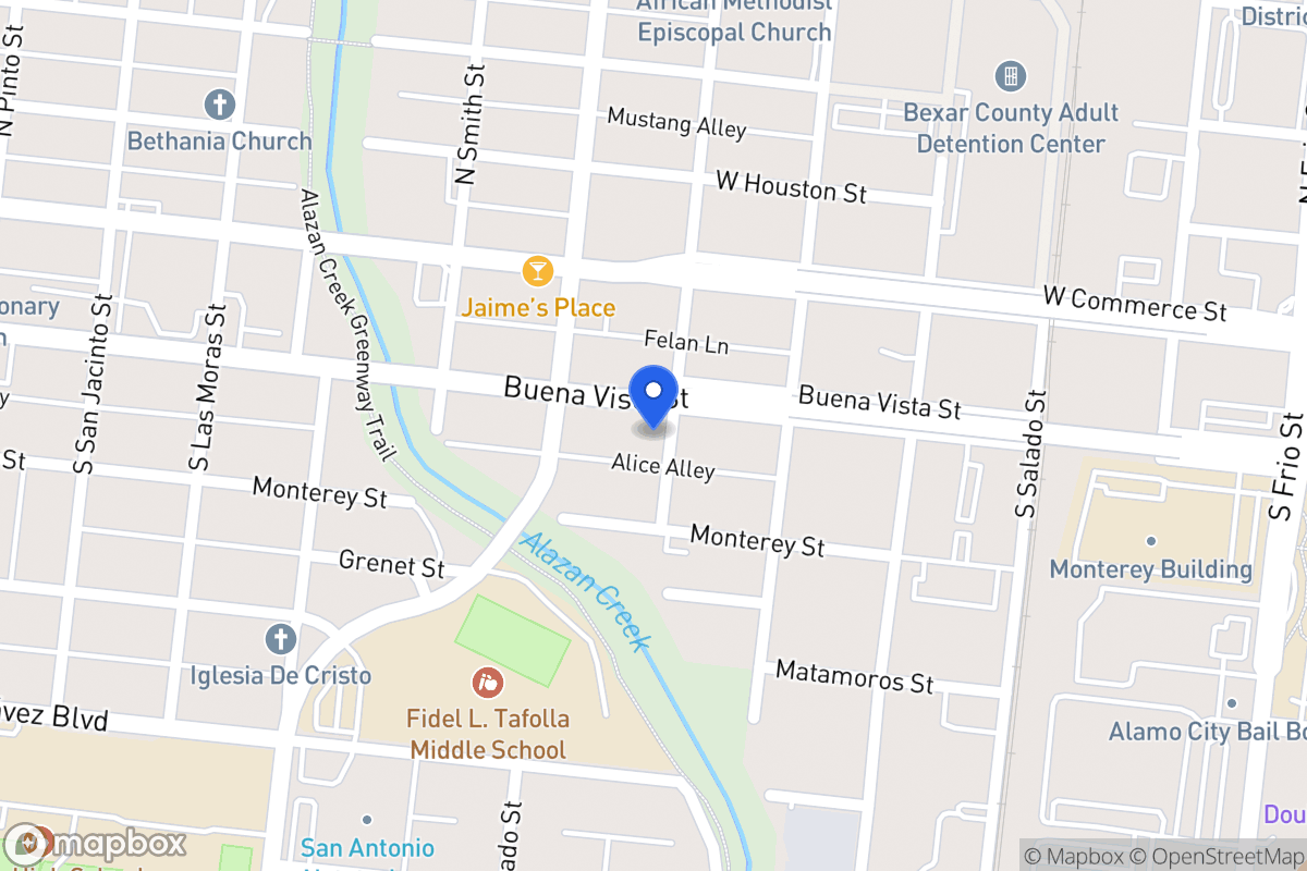 Map of 1102  Buena Vista St