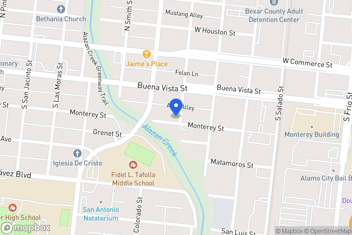 Map of 1103  Monterey St