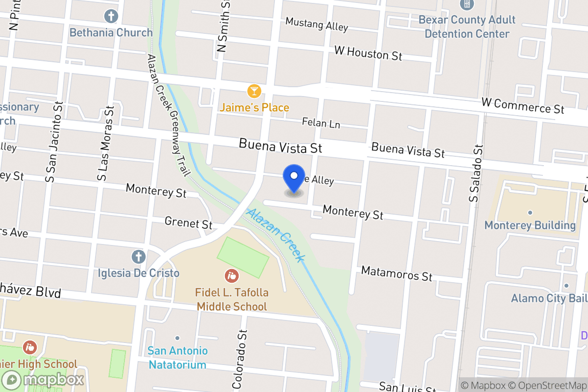 Map of 1107  Monterey St