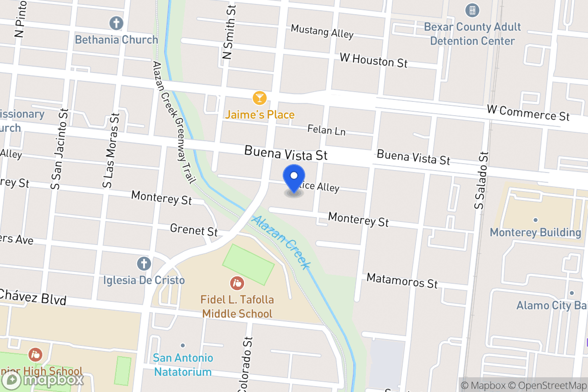 Map of 1109  Monterey St