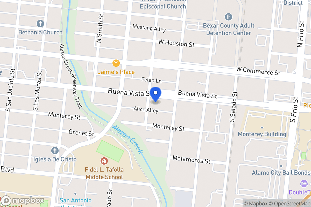 Map of 1018  Buena Vista St