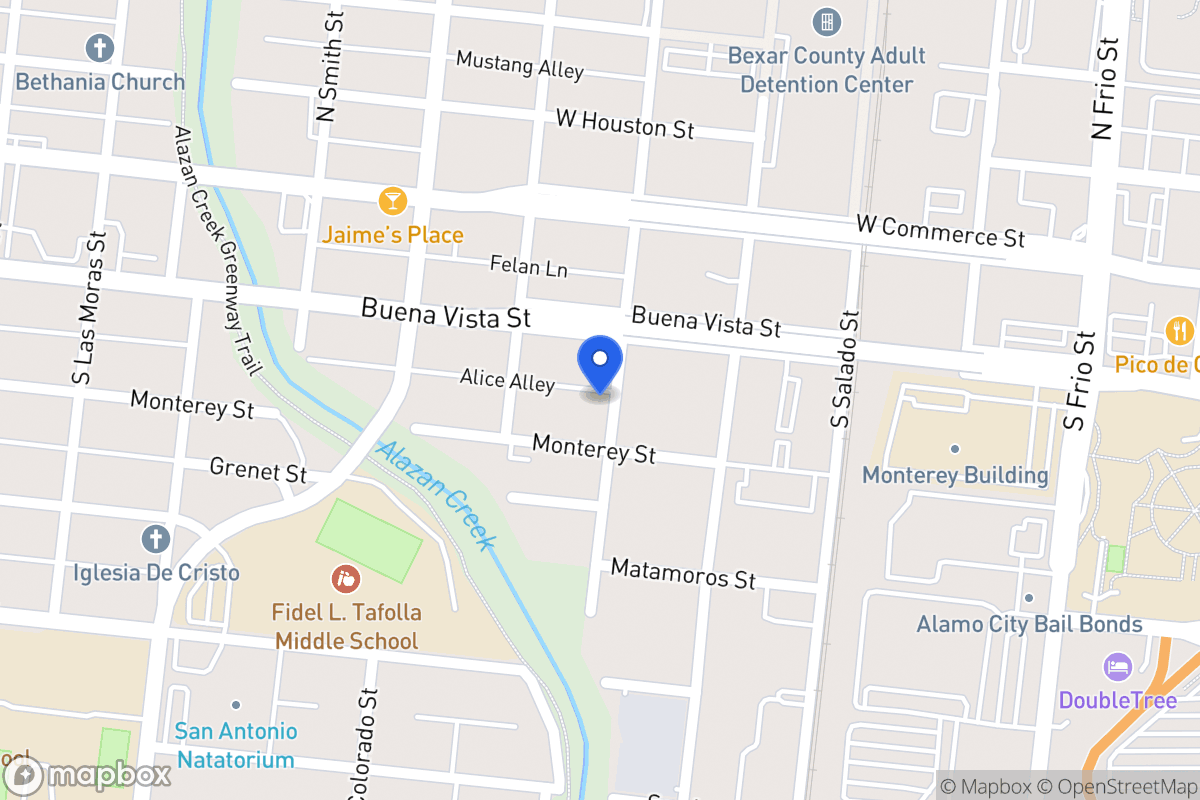Map of 217 S San Marcos