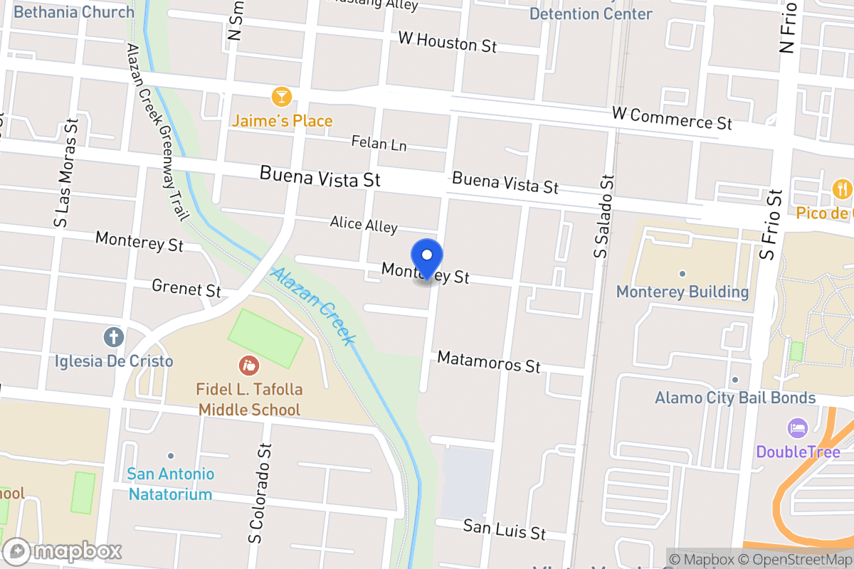 Map of 307 S San Marcos