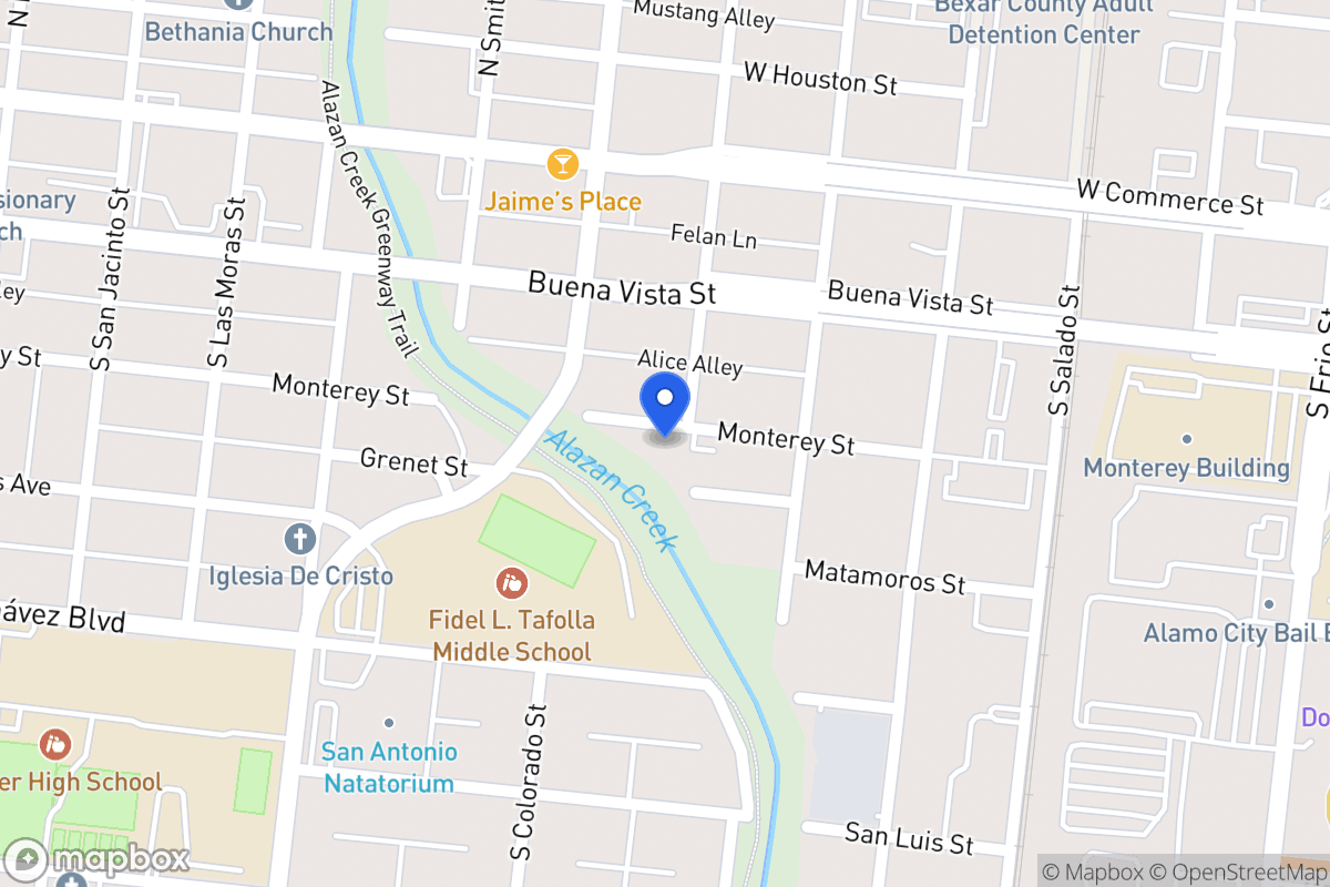 Map of 1102  Monterey St