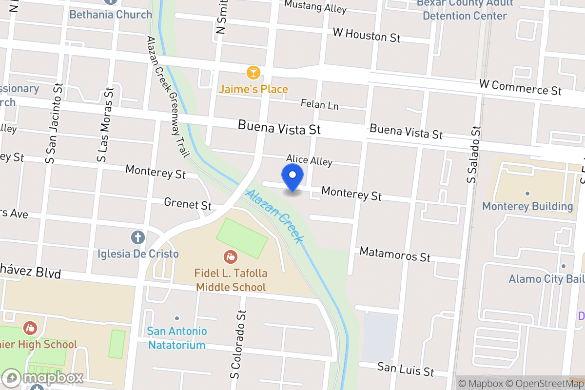 Map of 1104  Monterey St