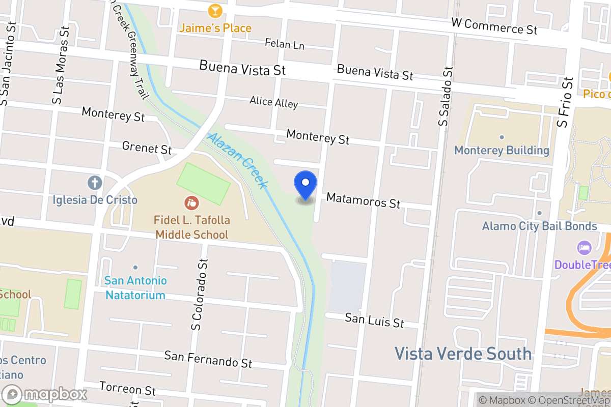 Map of 407 S San Marcos
