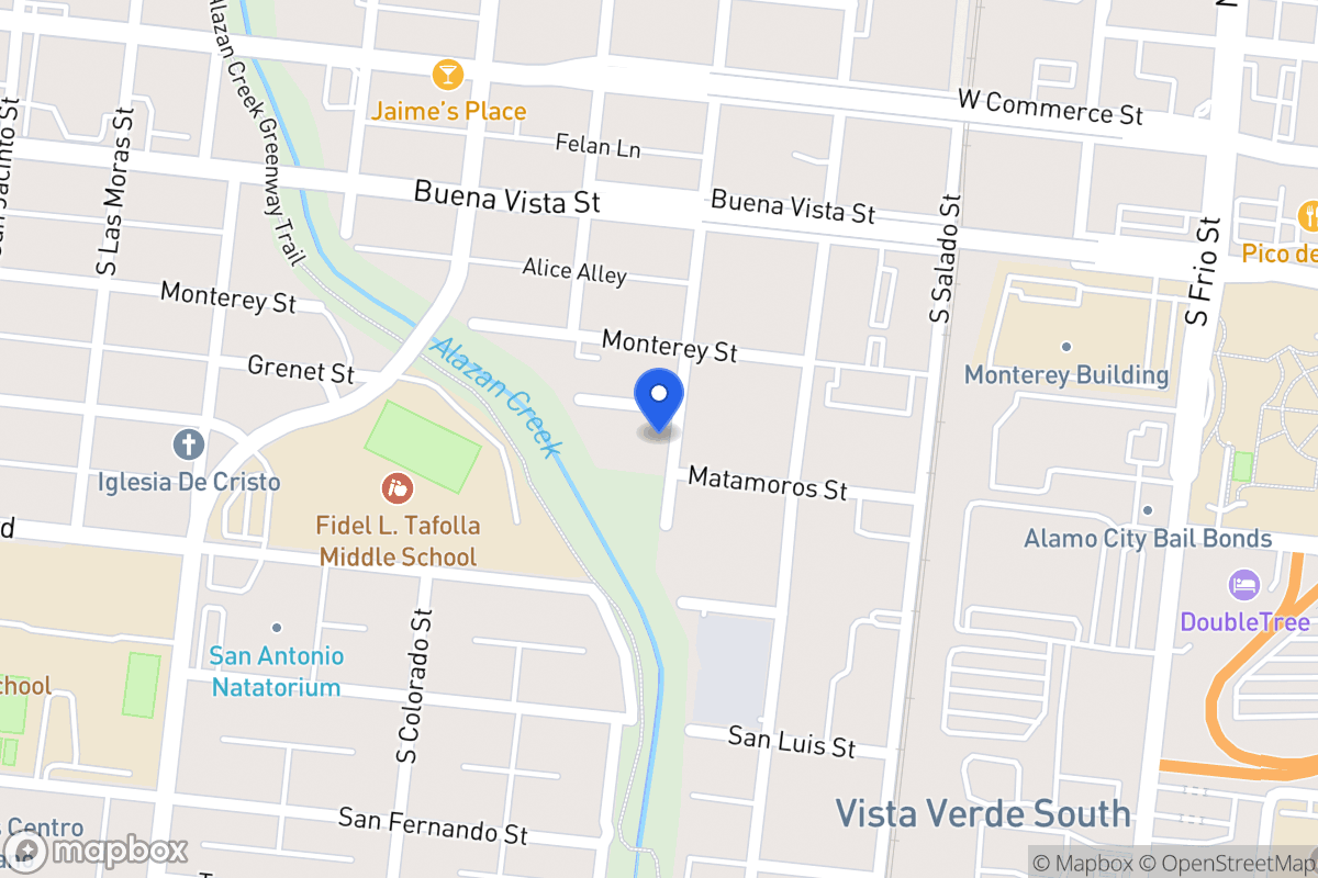 Map of 315 S San Marcos
