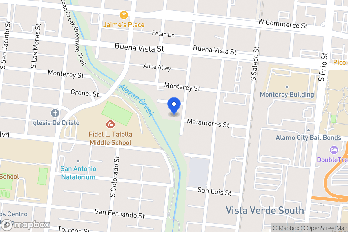 Map of 319 S San Marcos