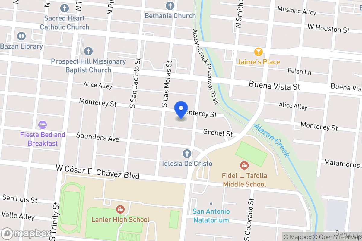 Map of 1410  Monterey St