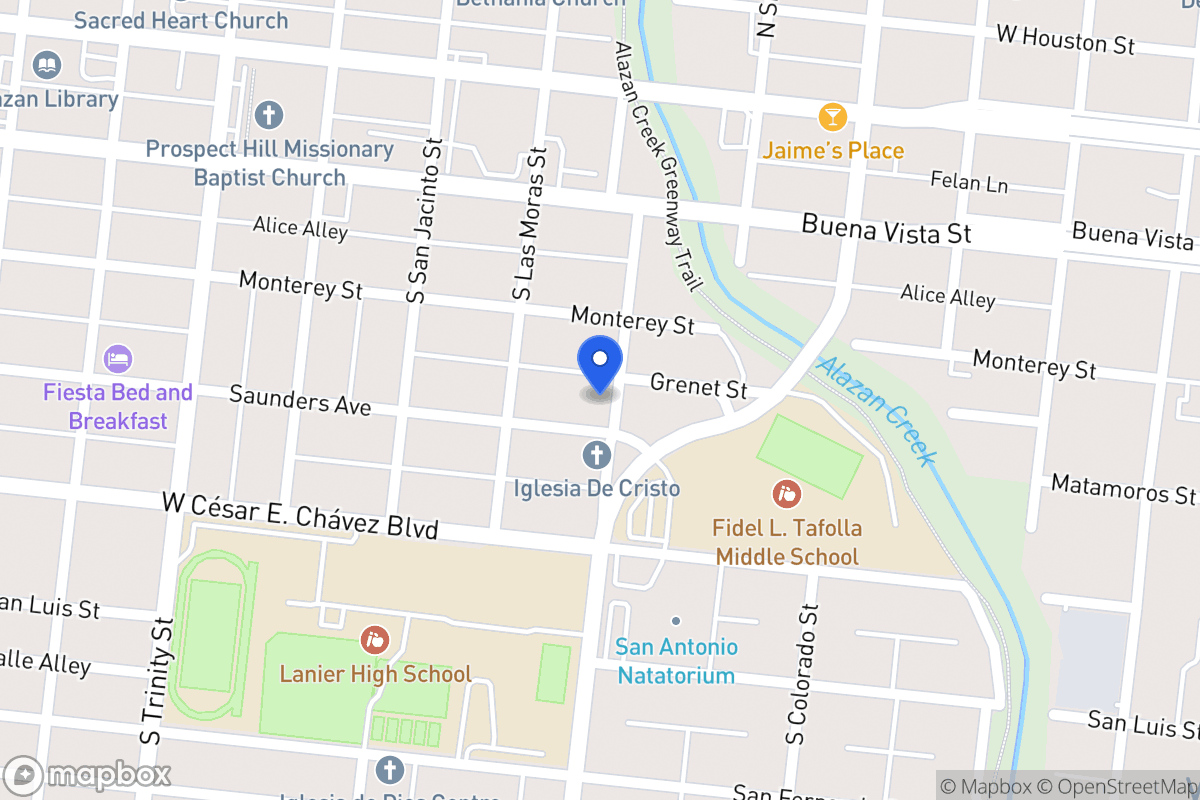 Map of 1403  Saunders Ave