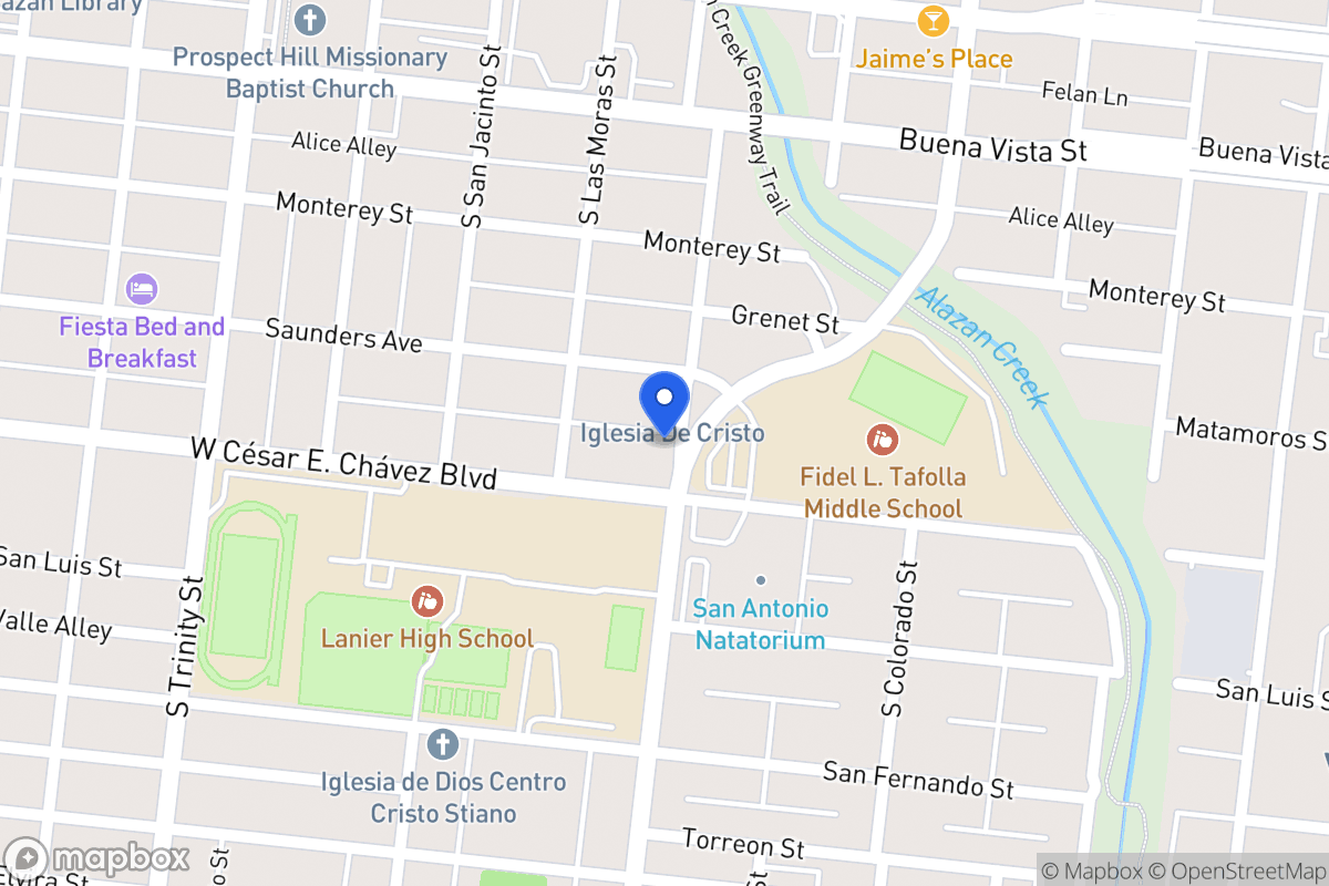 Map of 415 S Brazos St