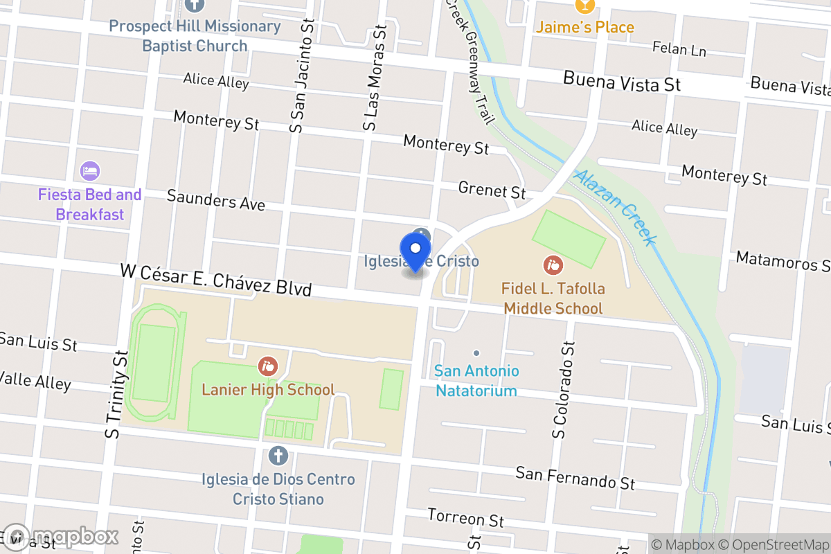 Map of 423 S Brazos St