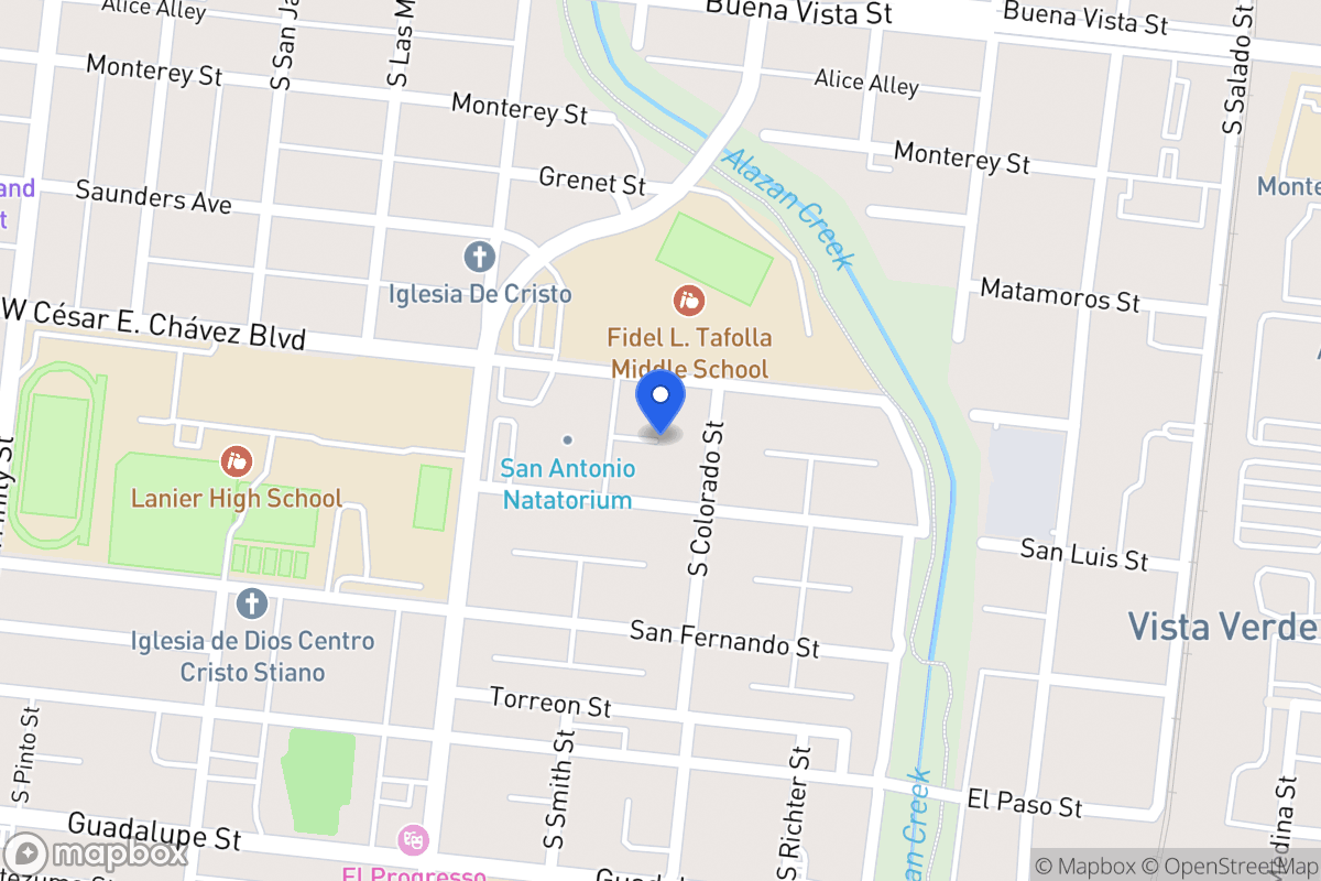 Map of 1202  San Luis St