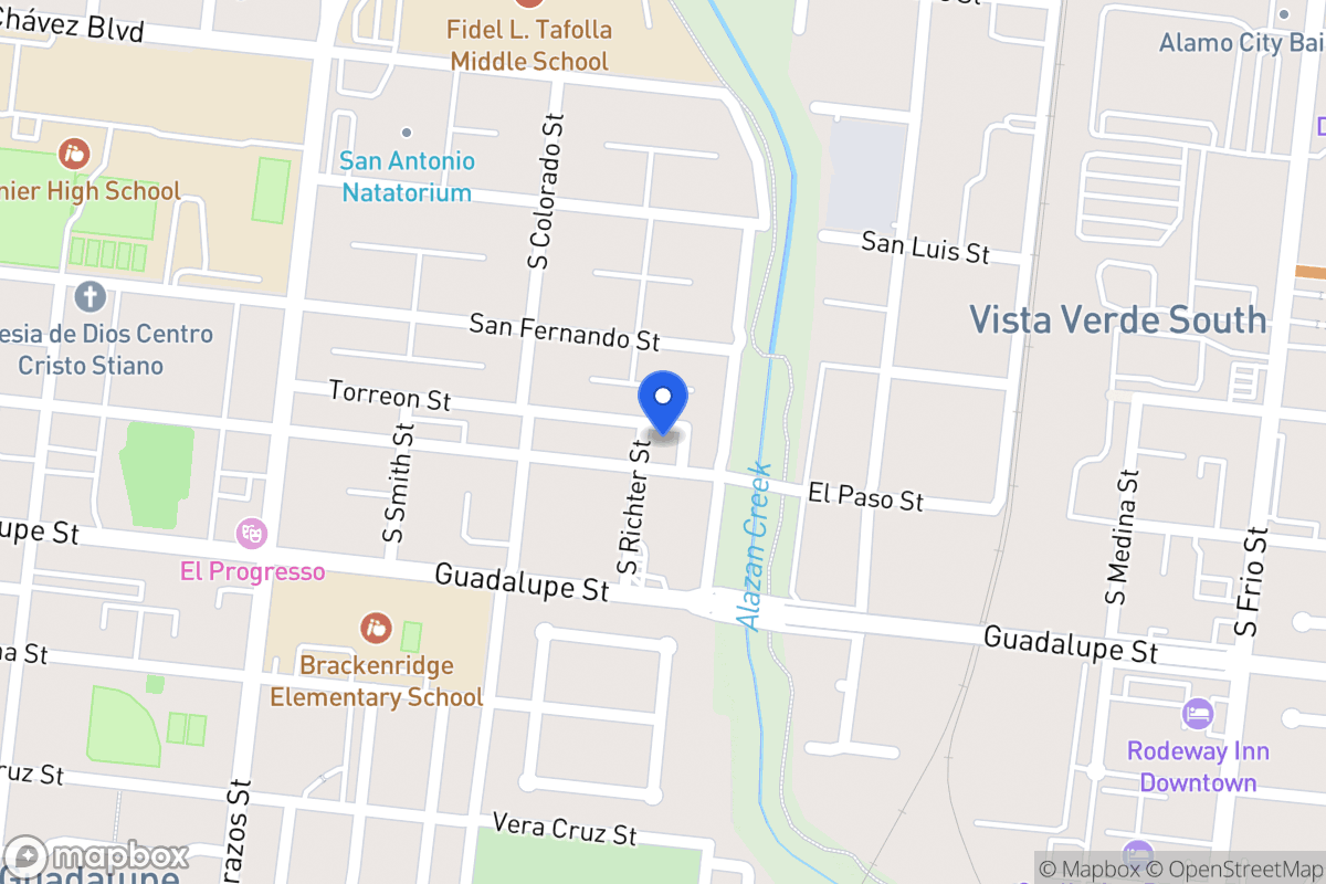 Map of 921  El Paso St