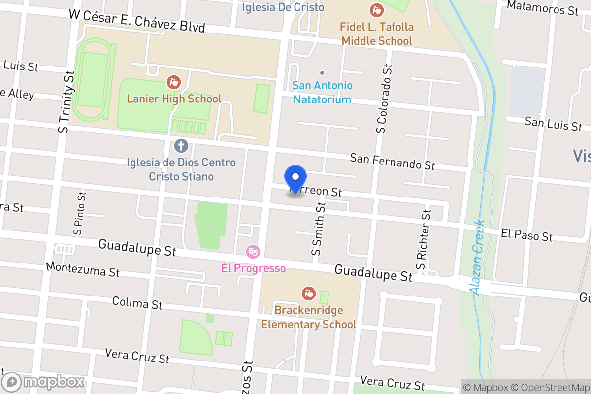 Map of 1211  El Paso St