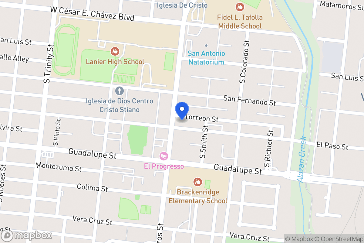 Map of 1219  El Paso St