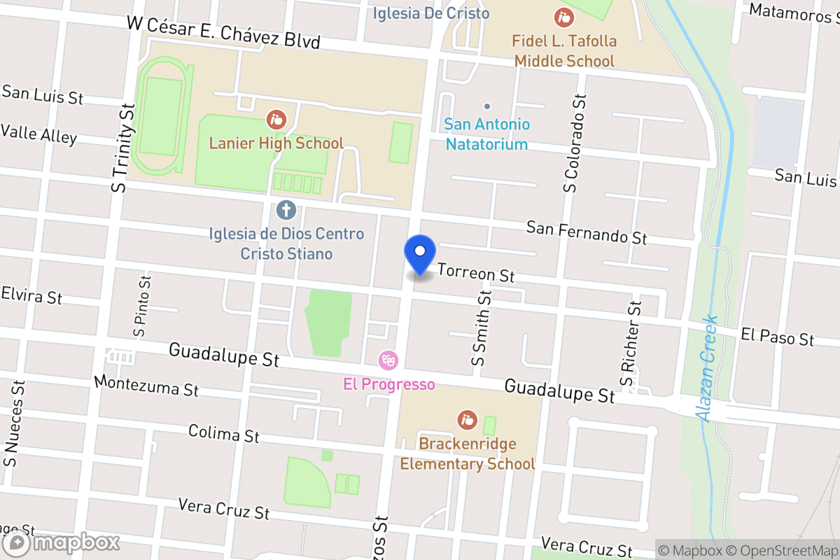Map of 1227  El Paso St