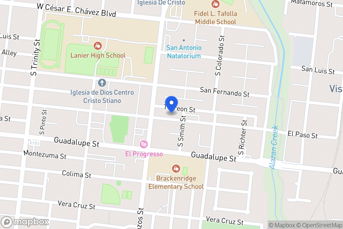 Map of 1209  El Paso St