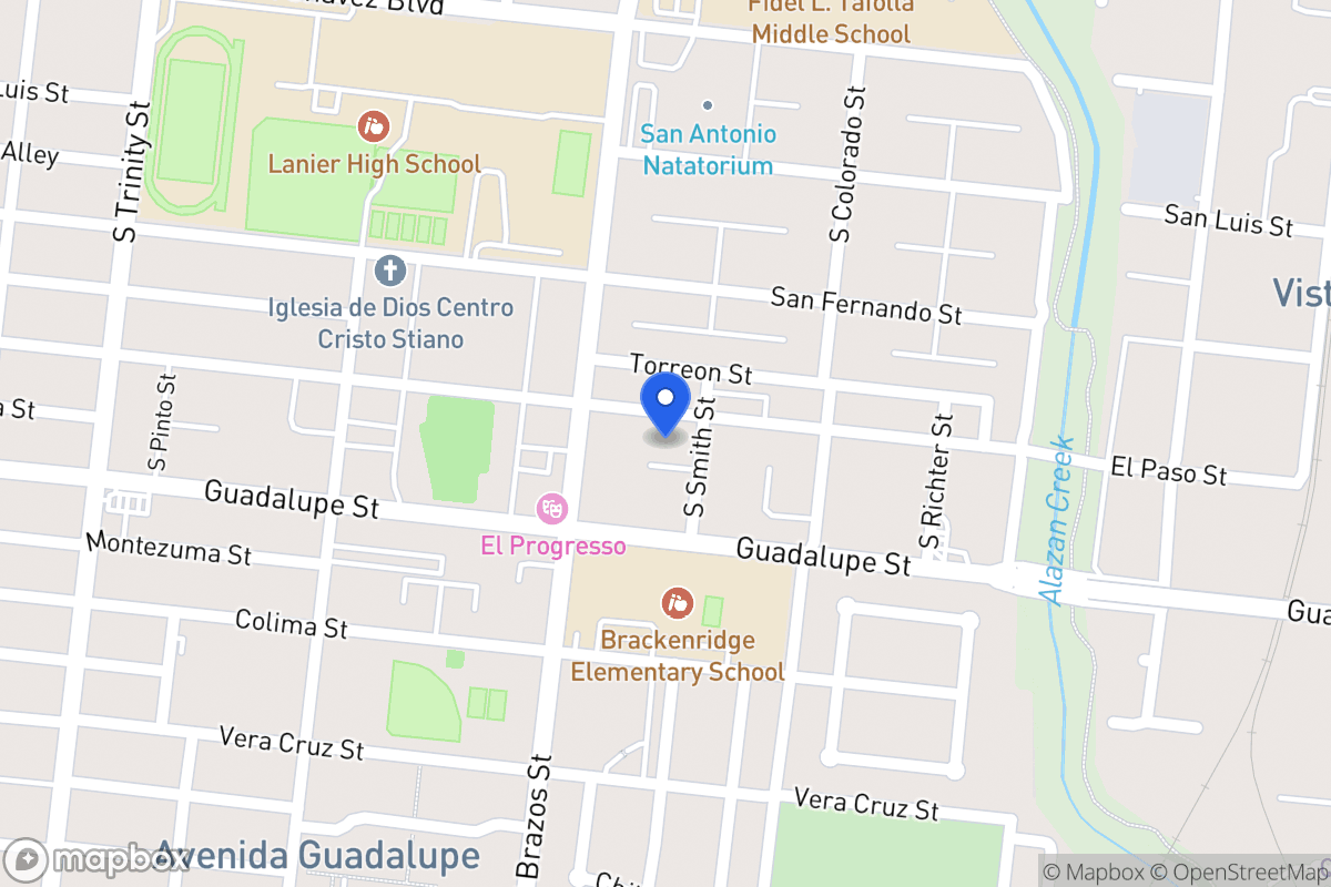 Map of 809 S Smith St