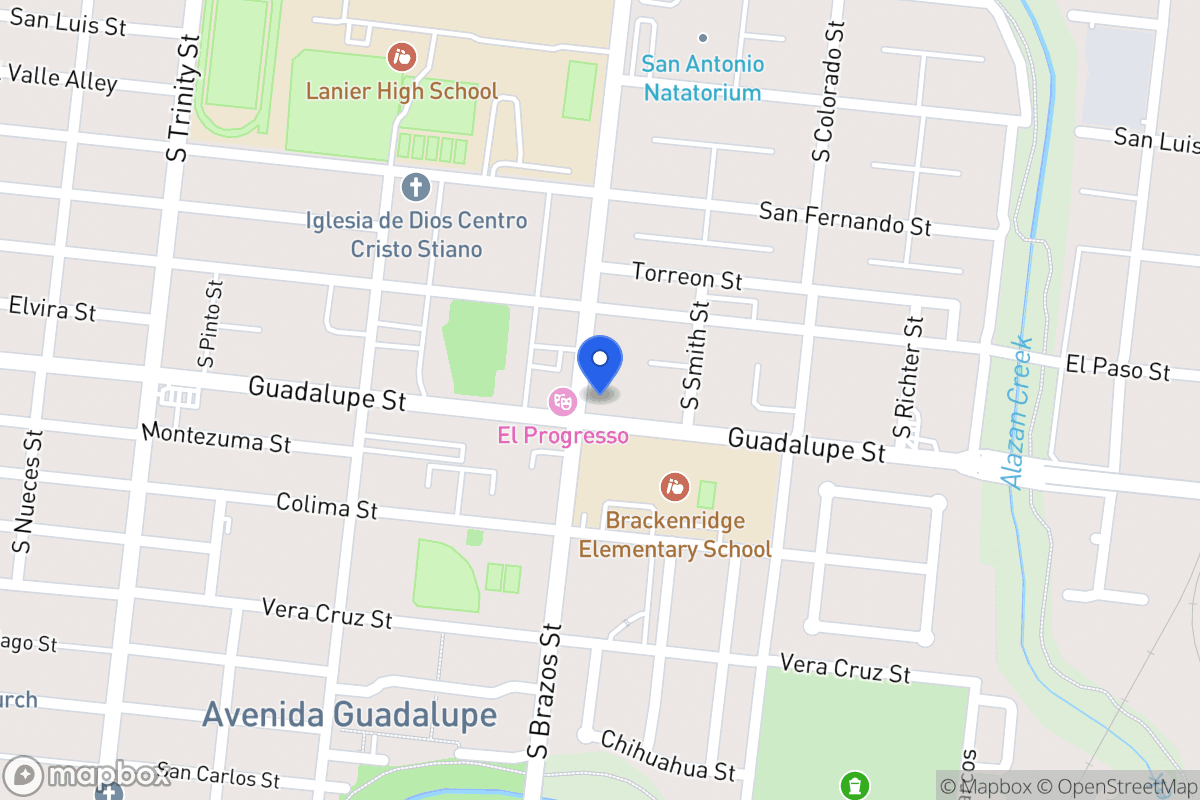 Map of 824 S Brazos St