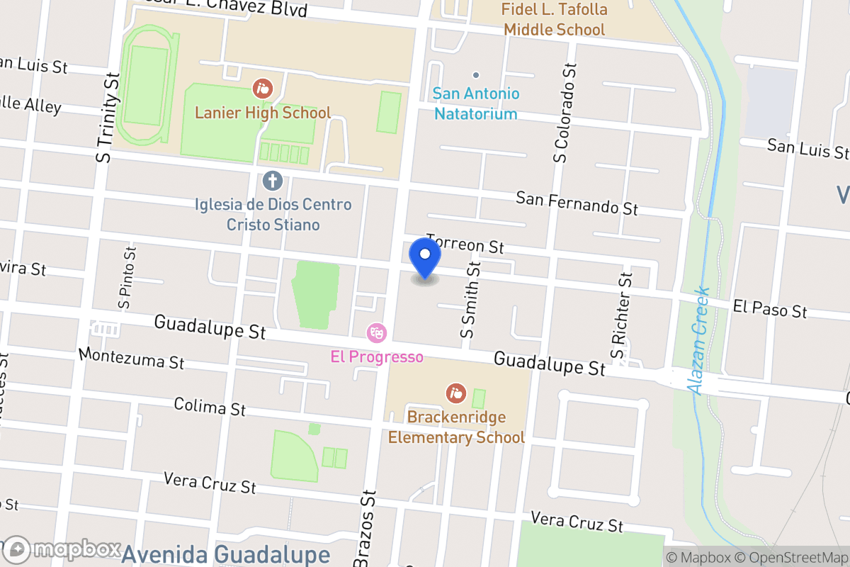 Map of 1214  El Paso St