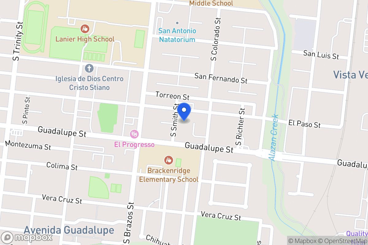 Map of 810 S Smith St