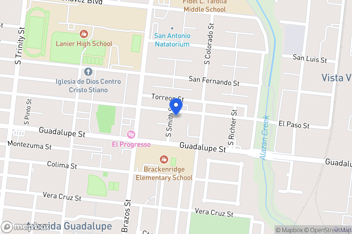 Map of 1122  El Paso St