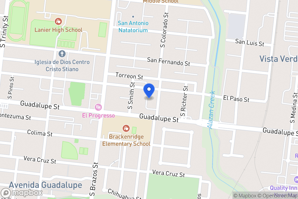 Map of 1102  El Paso