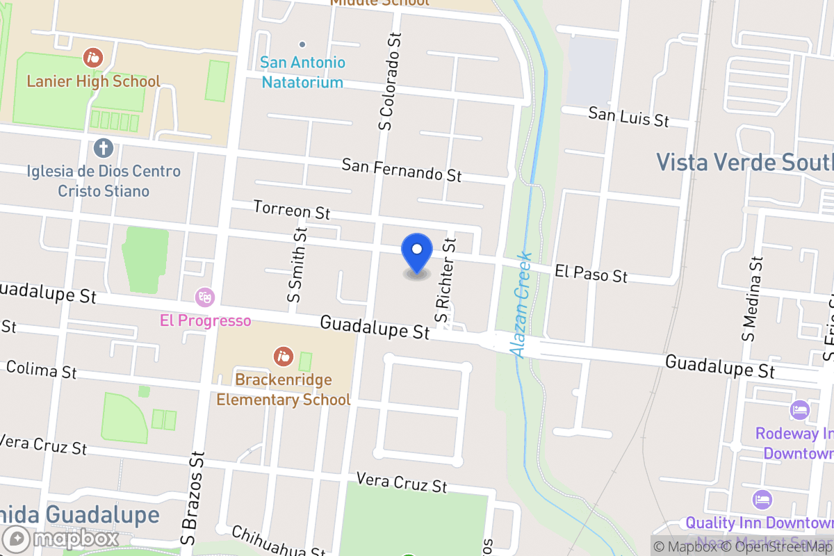 Map of 809 S Richter St