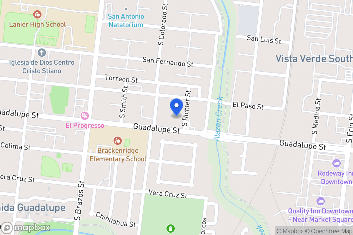 Map of 817 S Richter St