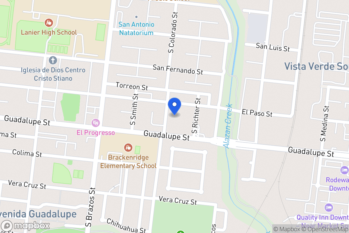 Map of 1024  El Paso St