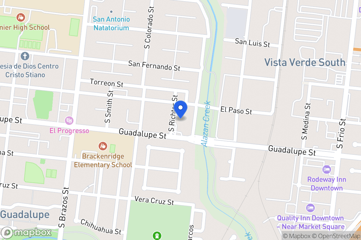 Map of 812 S Richter St