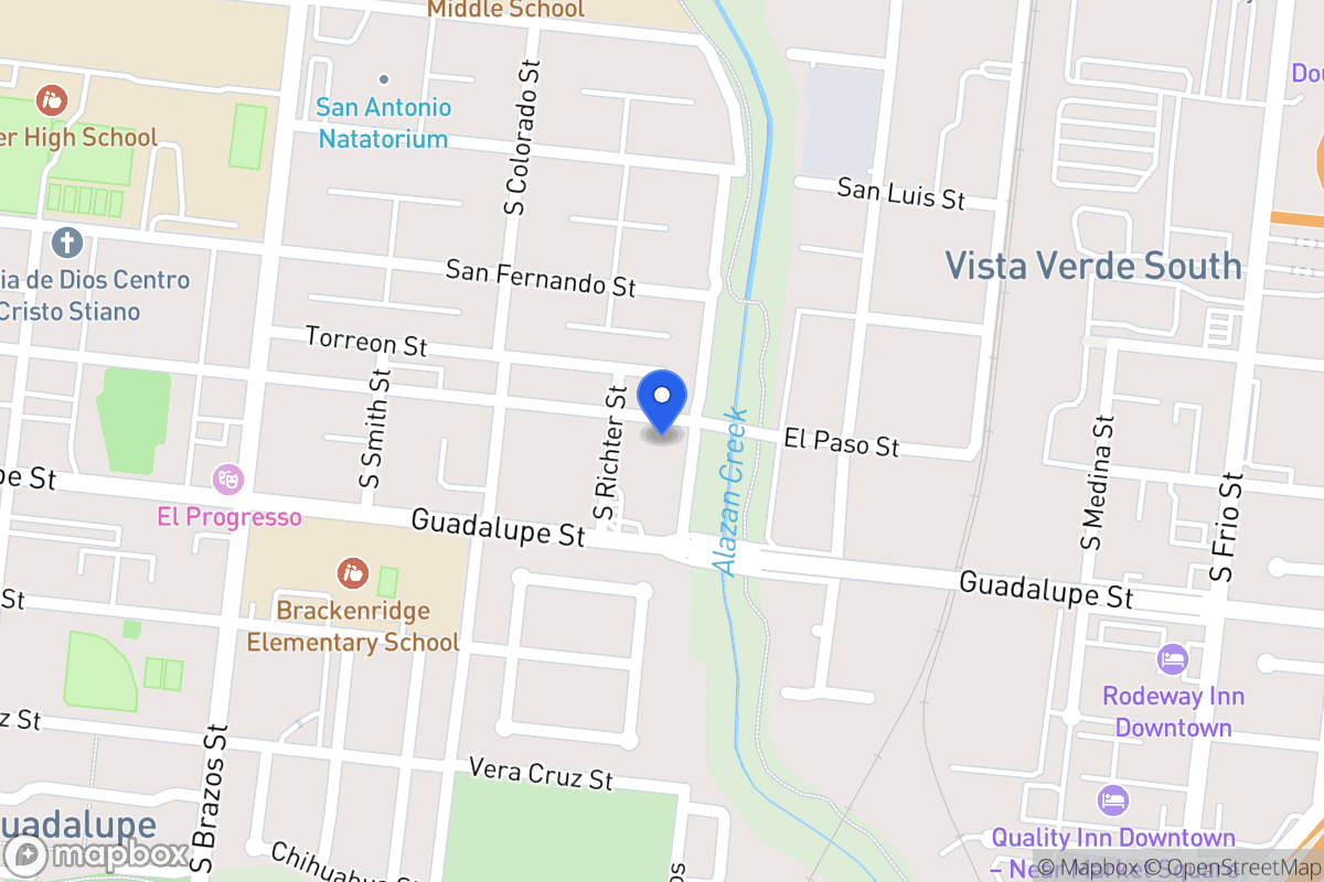 Map of 910  El Paso St