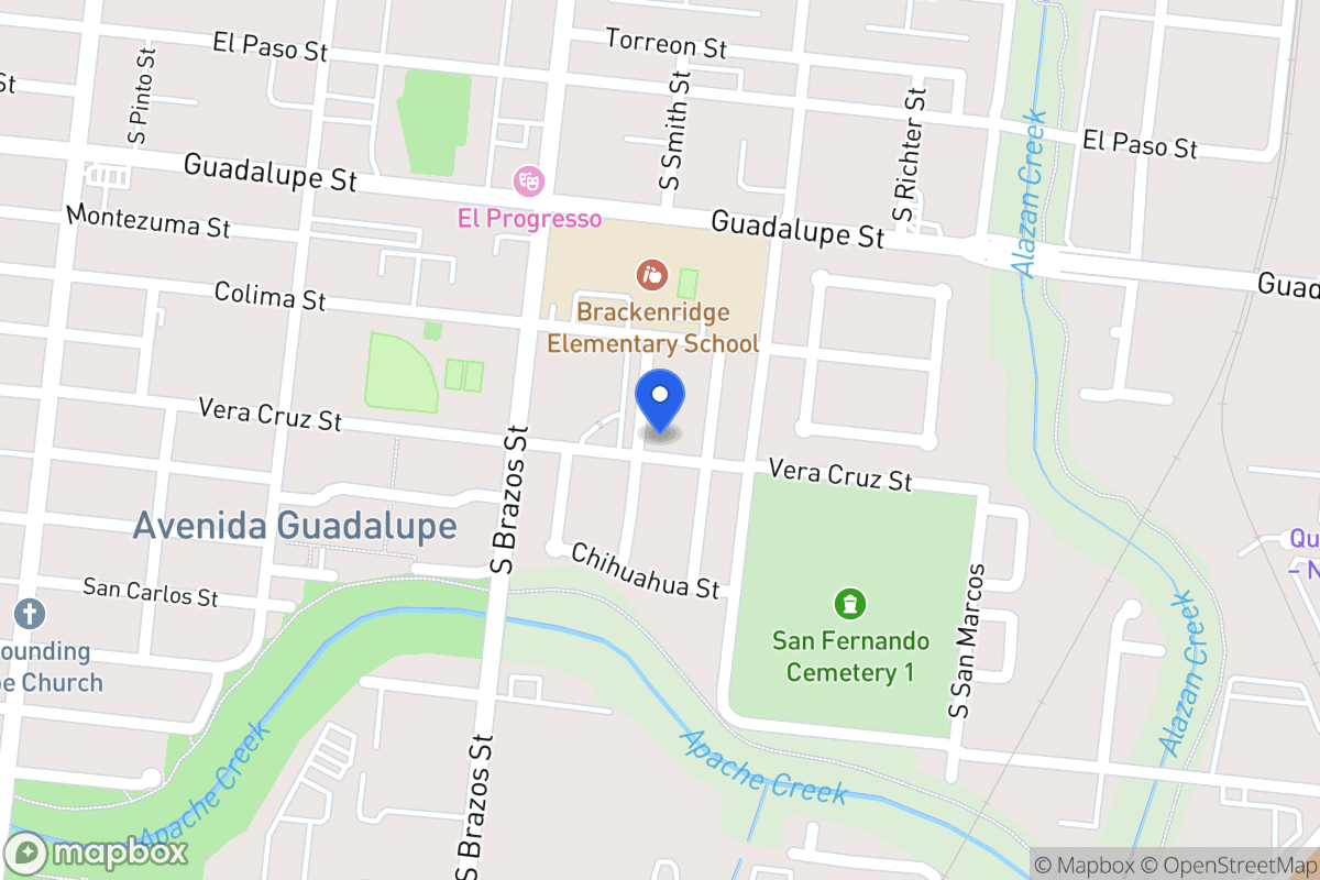 Map of 1022  Guadalupe Ybarra St