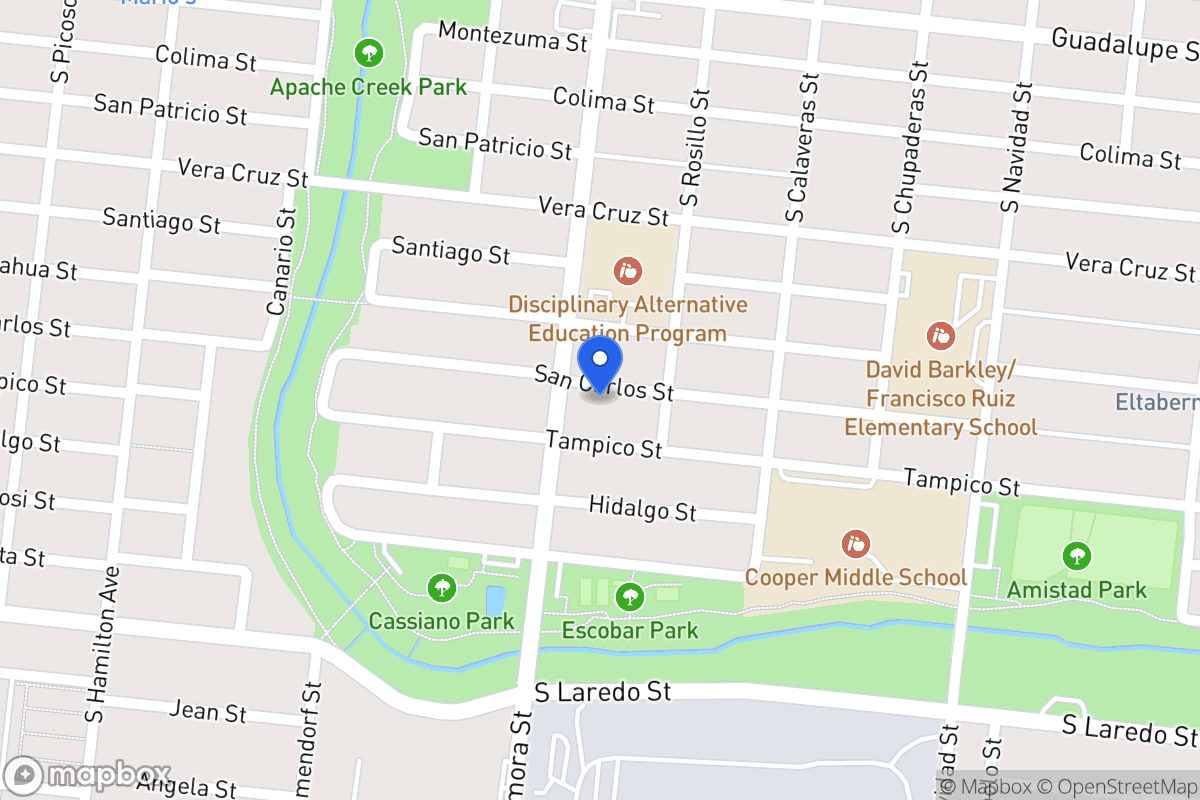 Map of 1114  San Carlos St