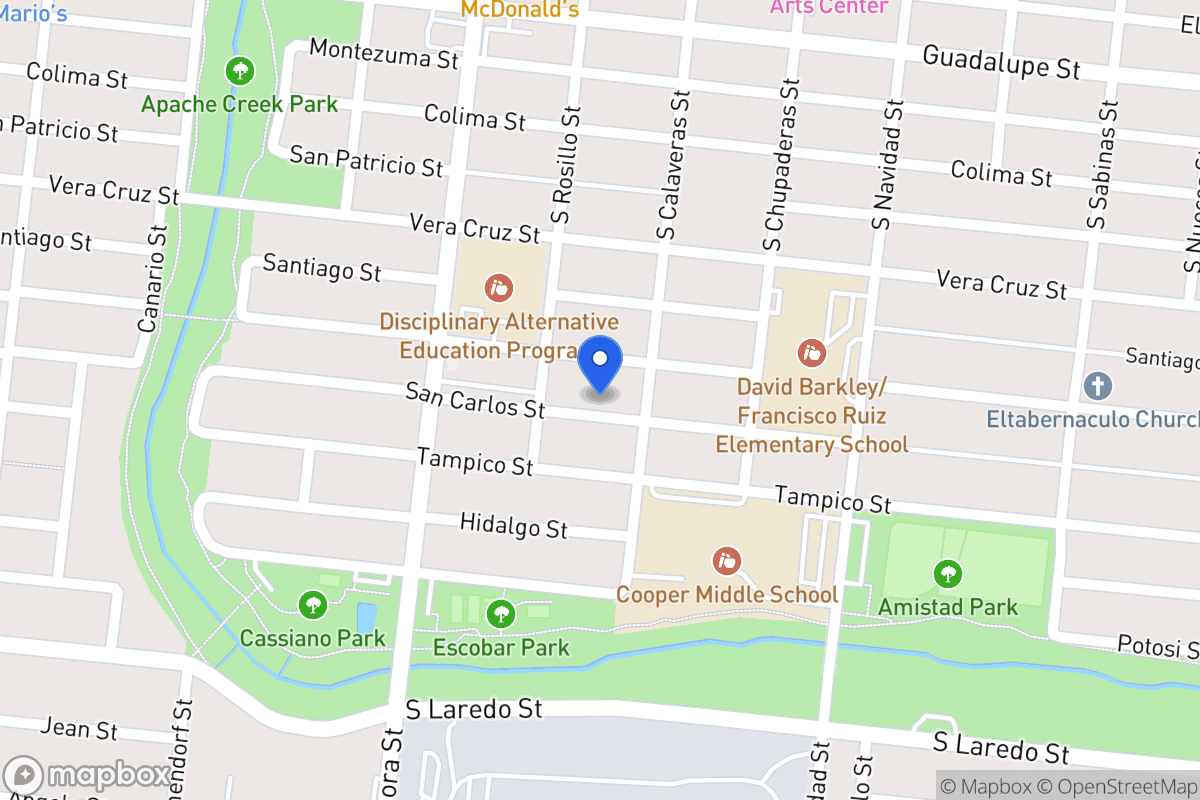 Map of 1007  San Carlos St