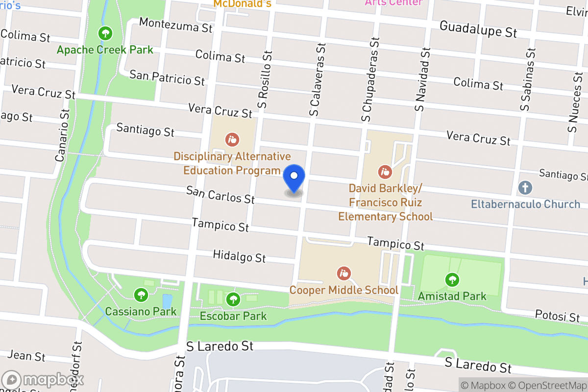 Map of 1003  San Carlos St