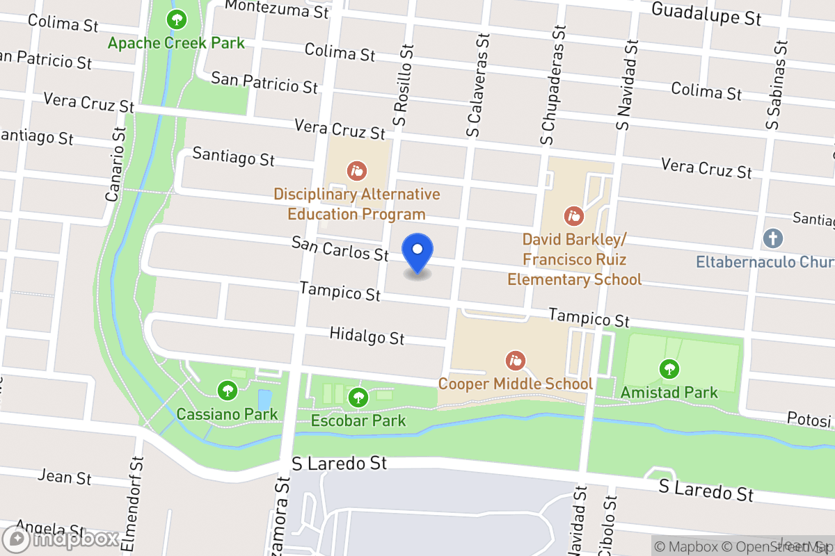 Map of 1000  San Carlos St