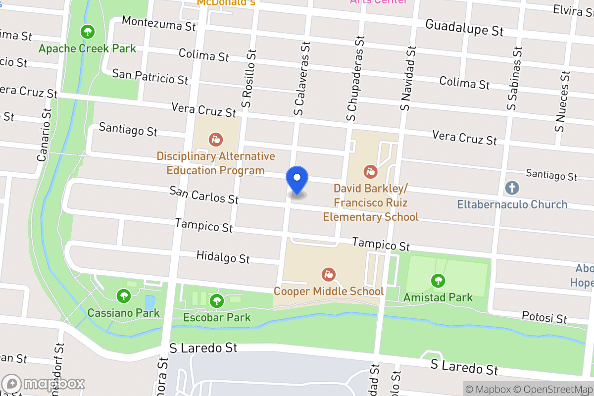 Map of 921  San Carlos St