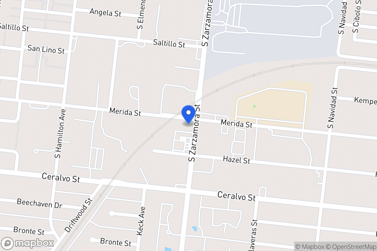 Map of 1705 S Zarzamora St