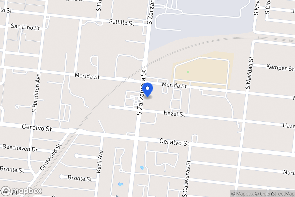 Map of 1716 S Zarzamora St