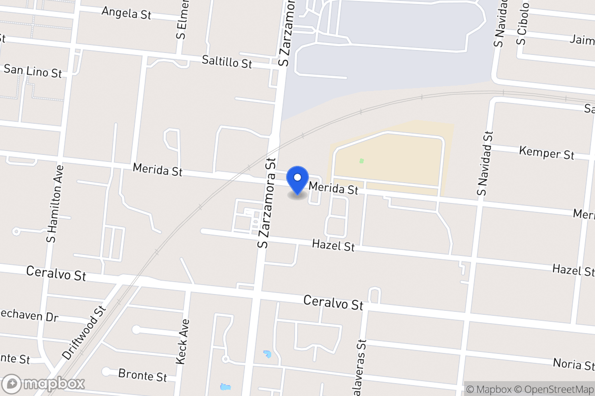 Map of 1722 S Zarzamora St