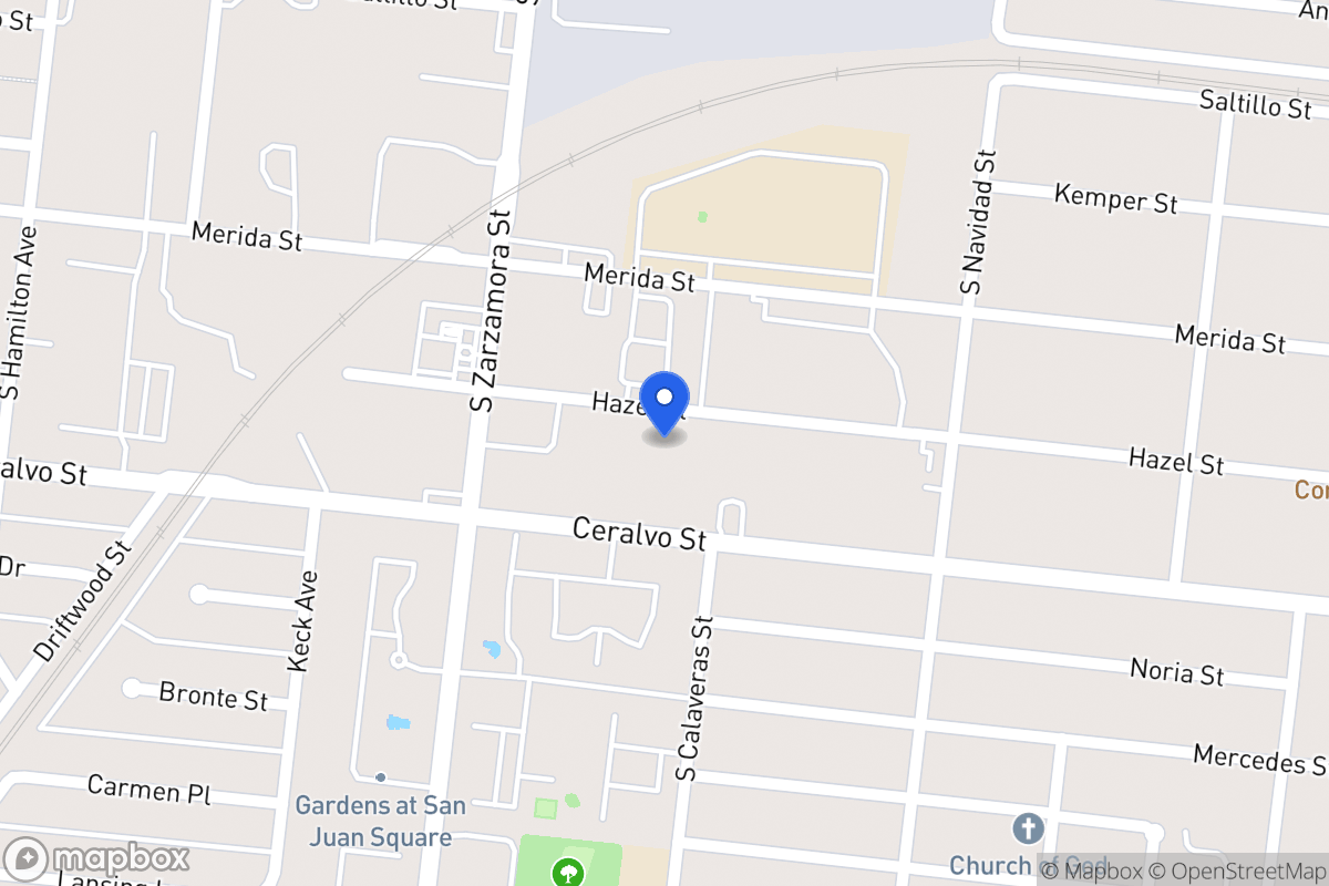 Map of 602  Hazel St