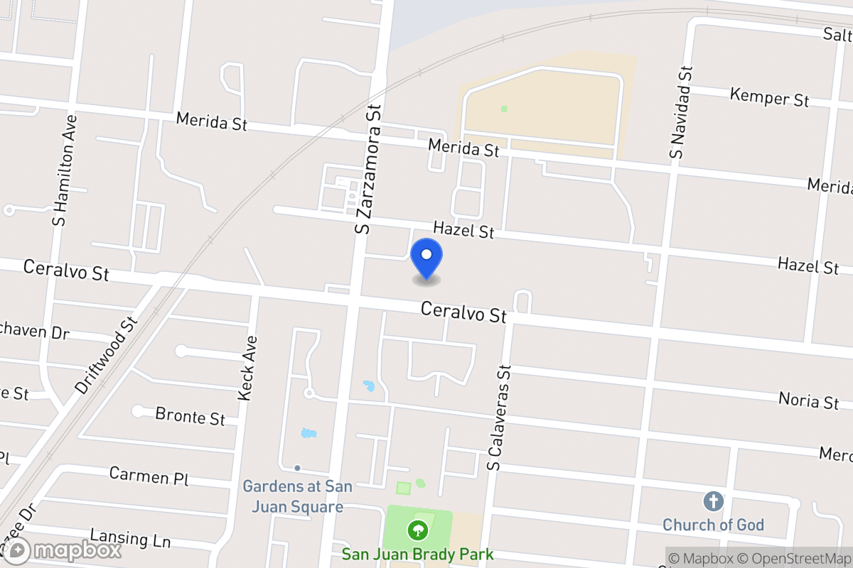 Map of 627  Ceralvo St