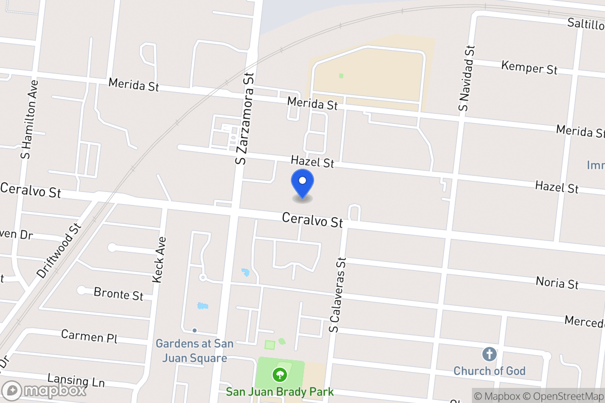 Map of 619  Ceralvo St