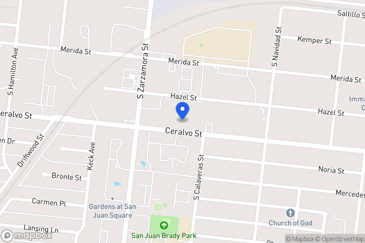 Map of 615  Ceralvo St