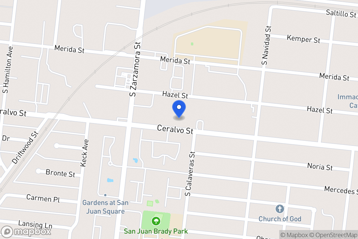 Map of 611  Ceralvo St