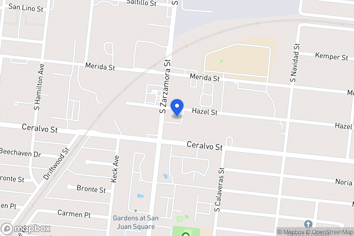 Map of 1802 S Zarzamora St